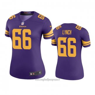 Maglia NFL Legend Donna Minnesota Vikings 66 James Lynch Viola