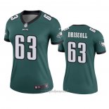 Maglia NFL Legend Donna Philadelphia Eagles Jack Driscoll Verde