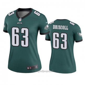 Maglia NFL Legend Donna Philadelphia Eagles Jack Driscoll Verde