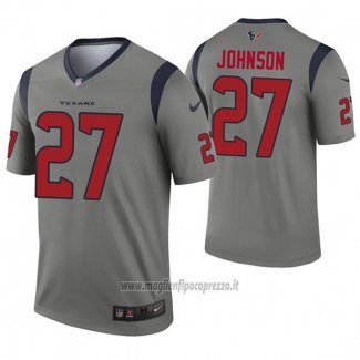 Maglia NFL Legend Houston Texans 27 Duke Johnson Inverted Grigio