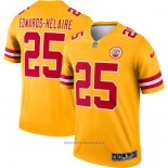 Maglia NFL Legend Kansas City Chiefs Clyde Edwards-helaire Inverted Giallo