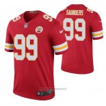 Maglia NFL Legend Kansas City Chiefs Khalen Saunders Color Rush Rosso