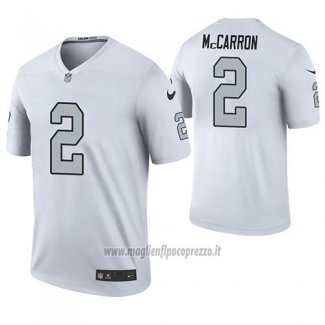Maglia NFL Legend Las Vegas Raiders Aj Mccarron Bianco Color Rush