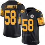 Maglia NFL Legend Pittsburgh Steelers Lambert Nero