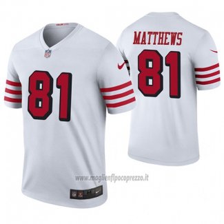 Maglia NFL Legend San Francisco 49ers Jordan Matthews Bianco Color Rush