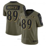 Maglia NFL Limited Baltimore Ravens Mark Andrews 2021 Salute To Service Verde