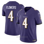 Maglia NFL Limited Baltimore Ravens Zay Flowers Vapor F.U.S.E. Viola