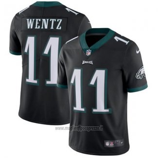 Maglia NFL Limited Bambino Philadelphia Eagles 11 Wentz Nero