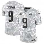 Maglia NFL Limited Carolina Panthers Bryce Young 2024 Salute To Service Grigio