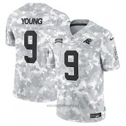 Maglia NFL Limited Carolina Panthers Bryce Young 2024 Salute To Service Grigio