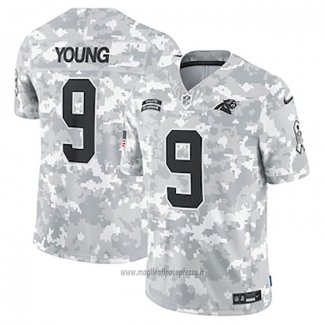 Maglia NFL Limited Carolina Panthers Bryce Young 2024 Salute To Service Grigio