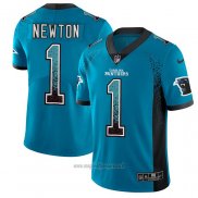 Maglia NFL Limited Carolina Panthers Newton Rush Drift Fashion Blu