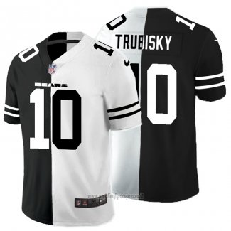 Maglia NFL Limited Chicago Bears Trubisky Black White Split