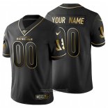 Maglia NFL Limited Cincinnati Bengals Personalizzate Golden Edition Nero