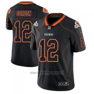 Maglia NFL Limited Cleveland Browns Josh Gordon Nero Color Rush 2018 Lights Out