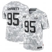 Maglia NFL Limited Cleveland Browns Myles Garrett 2024 Salute To Service Grigio