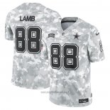 Maglia NFL Limited Dallas Cowboys CeeDee Lamb 2024 Salute To Service Grigio