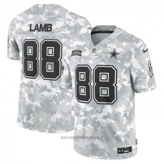 Maglia NFL Limited Dallas Cowboys CeeDee Lamb 2024 Salute To Service Grigio