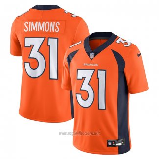 Maglia NFL Limited Denver Broncos Justin Simmons Vapor Untouchable Arancione