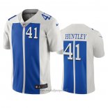 Maglia NFL Limited Detroit Lions Jason Huntley Citta Edition Bianco Blu