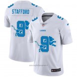 Maglia NFL Limited Detroit Lions Stafford Logo Dual Overlap Bianco