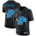 Maglia NFL Limited Detroit Lions Stafford Logo Dual Overlap Nero