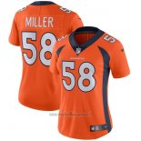 Maglia NFL Limited Donna Denver Broncos 58 Miller Arancione