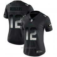 Maglia NFL Limited Donna Green Bay Packers Rodgers Smoke Fashion Nero