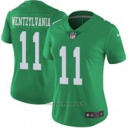Maglia NFL Limited Donna Philadelphia Eagles 11 Wentzylvania Verde