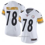 Maglia NFL Limited Donna Pittsburgh Steelers 78 Villanueva Bianco