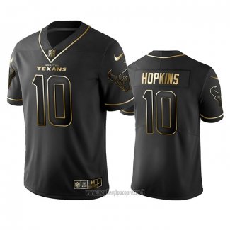 Maglia NFL Limited Houston Texans Deandre Hopkins Golden Edition Nero