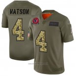 Maglia NFL Limited Houston Texans Watson 2019 Salute To Service Verde