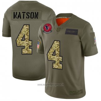 Maglia NFL Limited Houston Texans Watson 2019 Salute To Service Verde