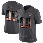 Maglia NFL Limited Houston Texans Watt Retro Flag Nero