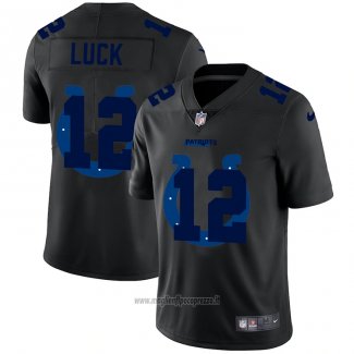 Maglia NFL Limited Indianapolis Colts Luck Logo Dual Overlap Nero
