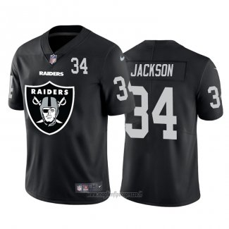 Maglia NFL Limited Las Vegas Raiders Jackson Big Logo Number Nero