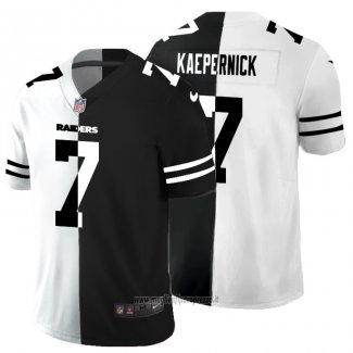 Maglia NFL Limited Las Vegas Raiders Kaepernick White Black Split