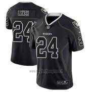 Maglia NFL Limited Las Vegas Raiders Marshawn Lynch Nero Color Rush 2018 Lights Out