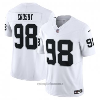 Maglia NFL Limited Las Vegas Raiders Maxx Crosby Vapor F.u.s.e. Bianco