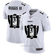 Maglia NFL Limited Las Vegas Raiders Ruggs Iii Logo Dual Overlap Bianco