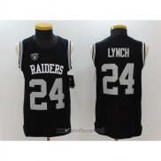 Maglia NFL Limited Las Vegas Raiders Senza Maniche 24 Lynch Nero