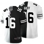 Maglia NFL Limited Los Angeles Rams Goff White Black Split