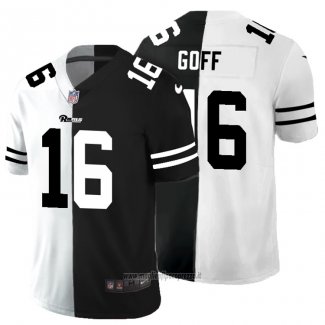 Maglia NFL Limited Los Angeles Rams Goff White Black Split