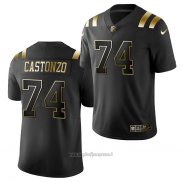 Maglia NFL Limited New England Patriots Anthony Castonzo Golden Edition Nero