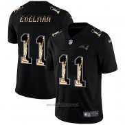 Maglia NFL Limited New England Patriots Edelman Statue Of Liberty Fashion Nero