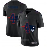 Maglia NFL Limited New England Patriots Stidham Logo Dual Overlap Nero