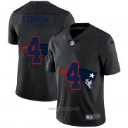 Maglia NFL Limited New England Patriots Stidham Logo Dual Overlap Nero