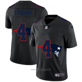Maglia NFL Limited New England Patriots Stidham Logo Dual Overlap Nero