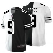 Maglia NFL Limited New Orleans Saints Brees White Black Split