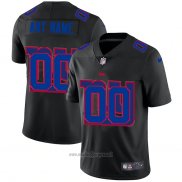 Maglia NFL Limited New York Giants Personalizzate Logo Dual Overlap Nero